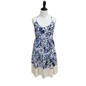 Peter Som For Design Nation Women's M Medium Sun Dress Lace Trim NWT Resort Wear